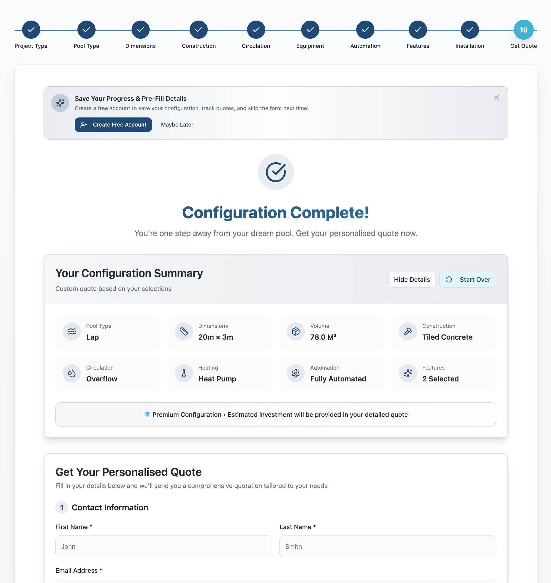 Configuration Summary